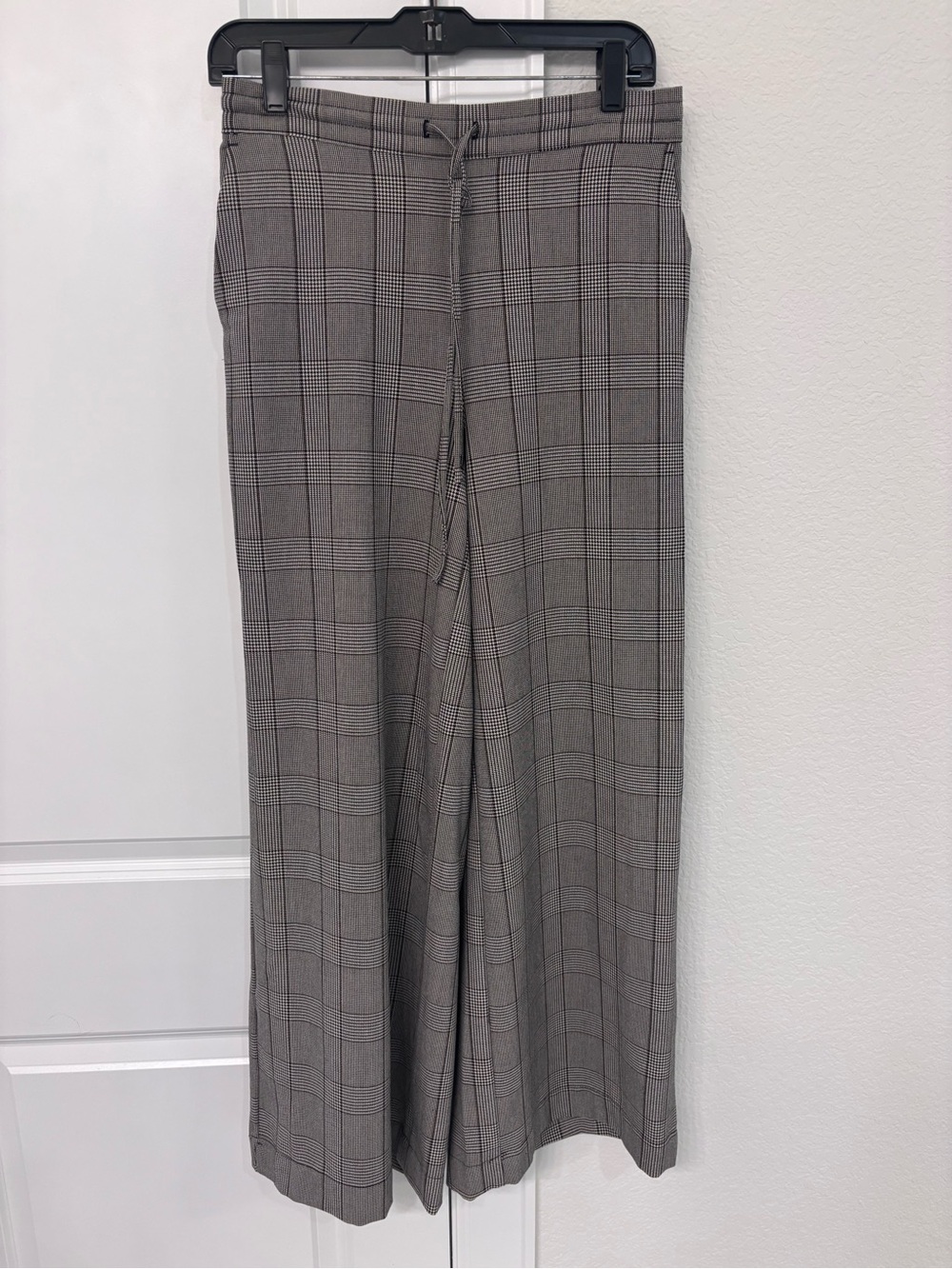 a new day Gray Plaid Wide-Leg Dress Pants